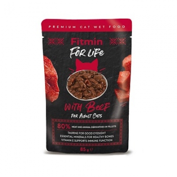 FFL cat pouch adult beef 85g